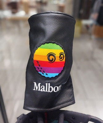 BEAMS GOLF MALBON GOLF Rainbow Driver Head Cover Black New Japan Limited Edition