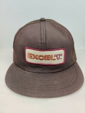 Vintage USA MADE Excel Livestock Farm Dairy Patch Trucker Hat Snapback Cap VTG