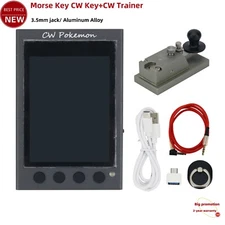 CCZ 711 Pro Morse Key CW Key w/ Magnetic Force Feedback + HAMCUBE CW Trainer tp2