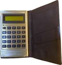 Vintage Texas Instruments TI-1750 Electronic Pocket Calculator w/ Case