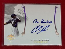 2017 Leaf Trinity 1/5 Auto SSP COLTON WELKER!🔥 HOT!! Rockies Inscription