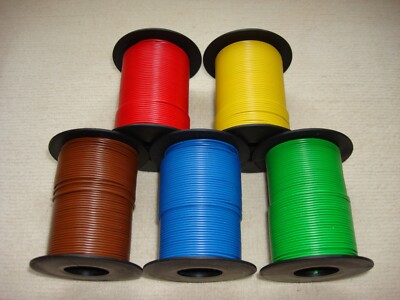 5 X 25 m Schaltlitze Kabel Kupferlitze für Modellbahnen wie Märklin Roco Trix 