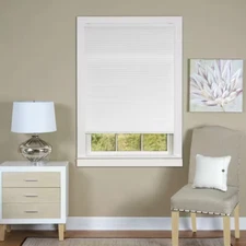 ACHIM Cellular Shades 35" W x 64"L Cordless Polyester Top Down Bottom Up White