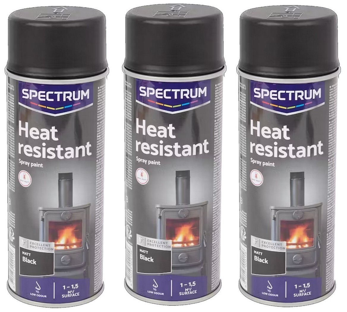 High Temperature Painting Black Matte Aerosol 800°C Car Motorcycle Wood  Stove | eBay