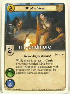 A Game of Thrones LCG - 1x Mya Stone  #037 - A Deadly Game