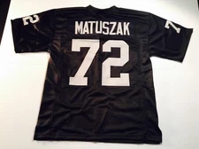 UNSIGNED CUSTOM Sewn Stitched John Matuszak Black Jersey - M, L, XL, 2XL
