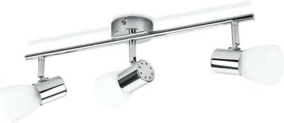 Philips Kokoslampe mit schwenkbaren Strahlern, integrierte LED, verchromt 3 x 4,3 W