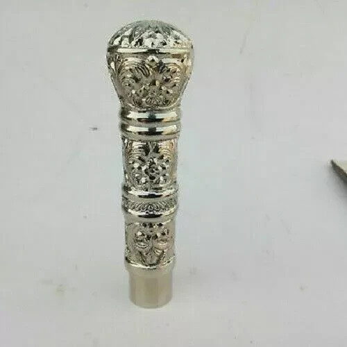 Silver Solid Brass Head Long Handle for Victorian… - image 3