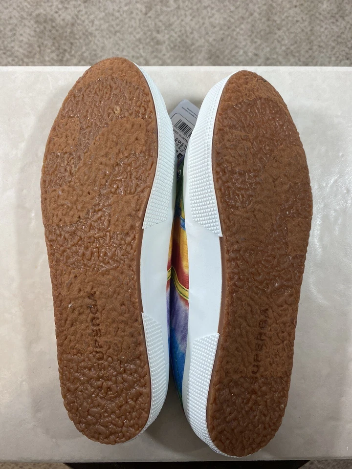 Zapatillas deportivas Superga 2750 para mujer tela abanico tie dye multicolor algodón lona talla 7 Foto 4 de 4