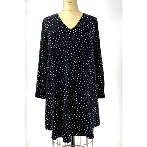 Madewell Silk Black Star Scatter Print 