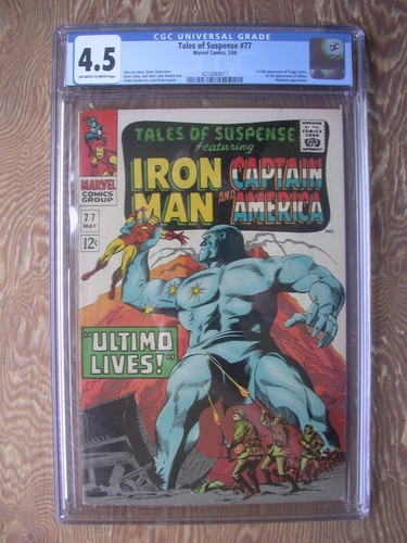 Tales of Suspense #77 CGC 4.5   1st full appearance of Peggy Carter and Ultimo
