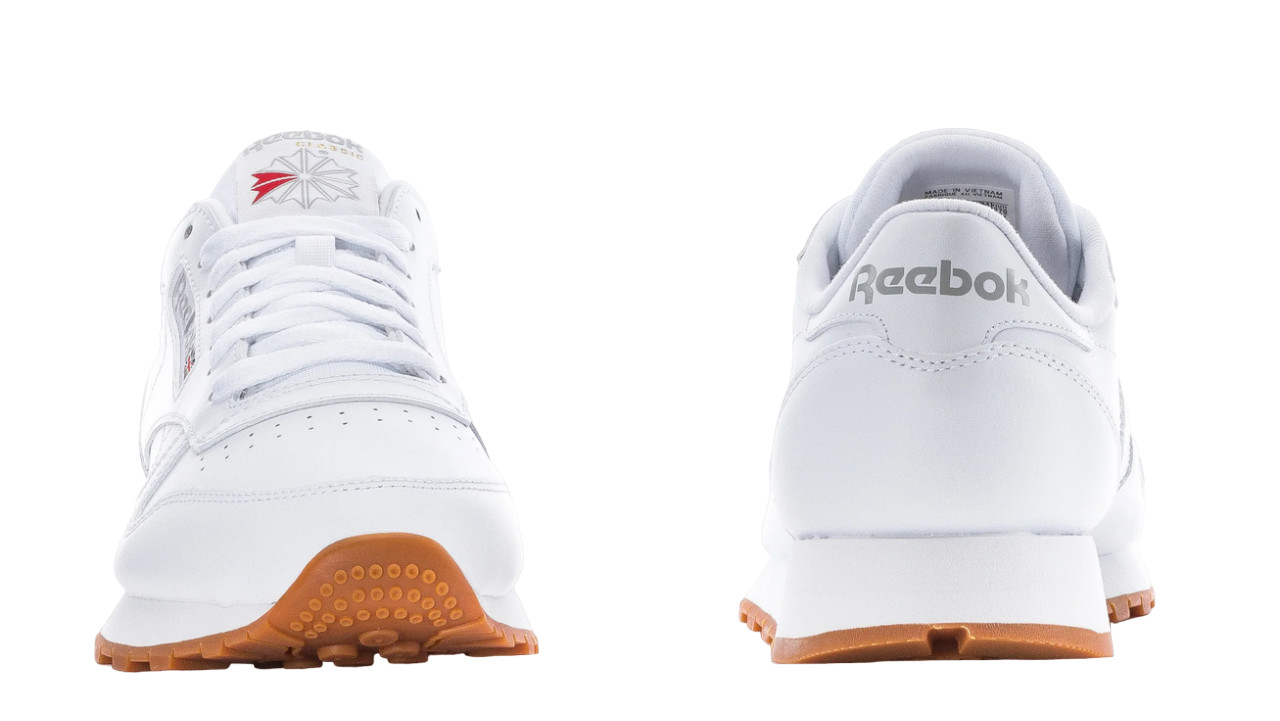 Reebok Classic Leather Low White Grey Gum Mens GY0952