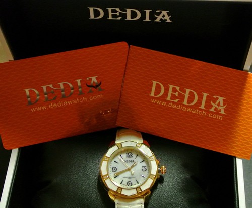 DEDIA Lily L Women's Diamond/Mother of Pearl Brand New Swiss Watch-2 Variations - Picture 19 of 25