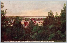 Postcard Fenelon Falls ONT c1907 Bird’s Eye View From Church Hill Atkinson Bros