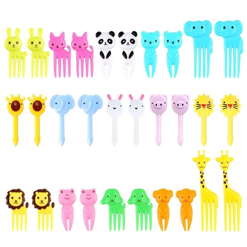 20PCS Bento Kids Food Sticks Cute Toddler Sticks Kids Sticks Food Tools