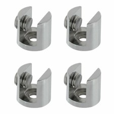 Uchwyt szklany Zacisk szklany Uchwyt zaciskowy Szklany uchwyt podłogowy Uchwyt półki Witryna Cynk 4 szt.