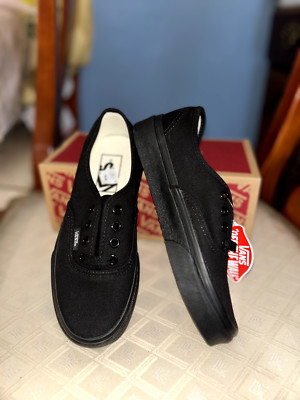 Men Size 3.5 / Women Size 5- VANS Authentic Black - VN000EE3BKA