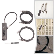Cable Lock w/Combination 4 Digit Lock For Bike,Luggage,Fences,Garage Gate Leaden