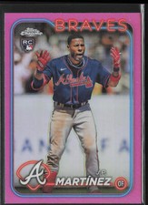 2024 Topps Chrome J.P. Martinez 294 RC Pink Refractor | Atlanta Braves