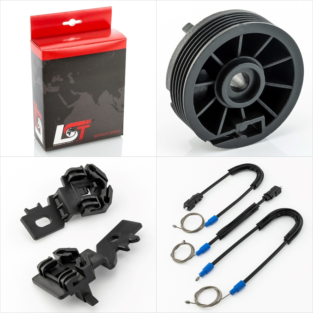 Window Regulator Repair Kit Set Front Right For NISSAN QASHQAI J10