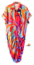 CHICME Colorful Shirt Dress/Lounger/Beach Wrap-XL