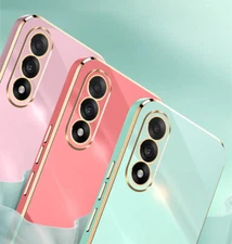 For Oneplus Nord 5 5G Shockproof Candy Plating Frame Soft Rubber Back Case Cover