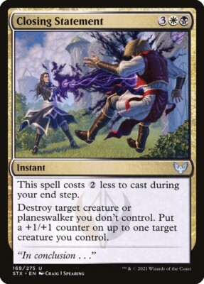 Closing Statement 169 U Strixhaven: School of Mages STX MTG Foil