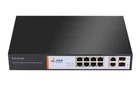 12-Port (8 PoE + 2 Gigabit + 2 SFP) Power over Ethernet Desktop Switch 802.3AT