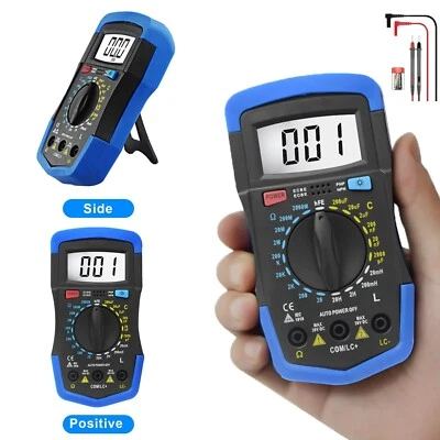 HOLDPEAK Digital LCR Meter Resistance Capacitance Inductance Tester Leads w/Back-Light UK