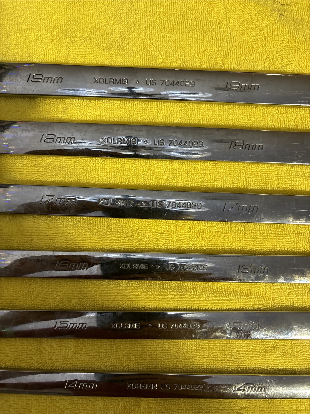 10 Piece SnapOn Long Metric Flank Drive Ratcheting Wrench Set 1019mm