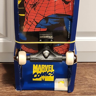 NIB 1997 Marvel Spider-Man Skateboard Comic Book Board Original