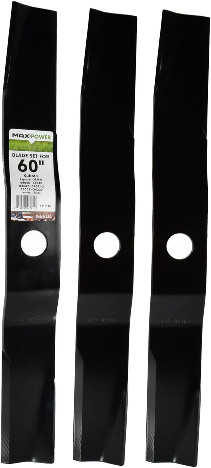 Maxpower 561142B Mower Blade, Black