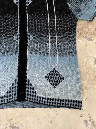 Percival Men's Knitted Shirt | Epilogue | Cotton | Blue - Size Large Worn Once - Picture 3 of 16