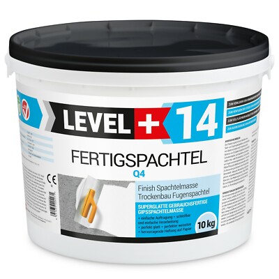 Gipsspachtel 10Kg  Trockenbau Fertigspachtel Glättspachtel Spachtelmasse Q4 RM14