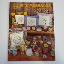 Mini Mensajes Patrón Punto de Cruz - Dafni - Diseños de Gloria & Pat - Citas