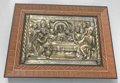The Last Supper Jesus Relief Sculpture Framed Wall Decor Madrid