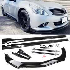 Front Bumper Lip Spoiler Chin Splitter Body Kit Glossy Black For Nissan Altima