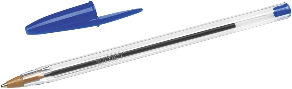 BIC Cristal Original Stylo Bille Moyenne 1,0 mm Bleu Boîte de 50 - Photo 3/4