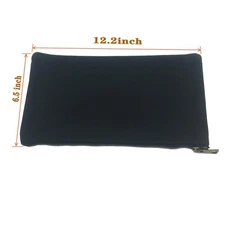 Canvas Tool Bags with Metal Zipper Multi Purpose Waterproof Smart Storage Pouch