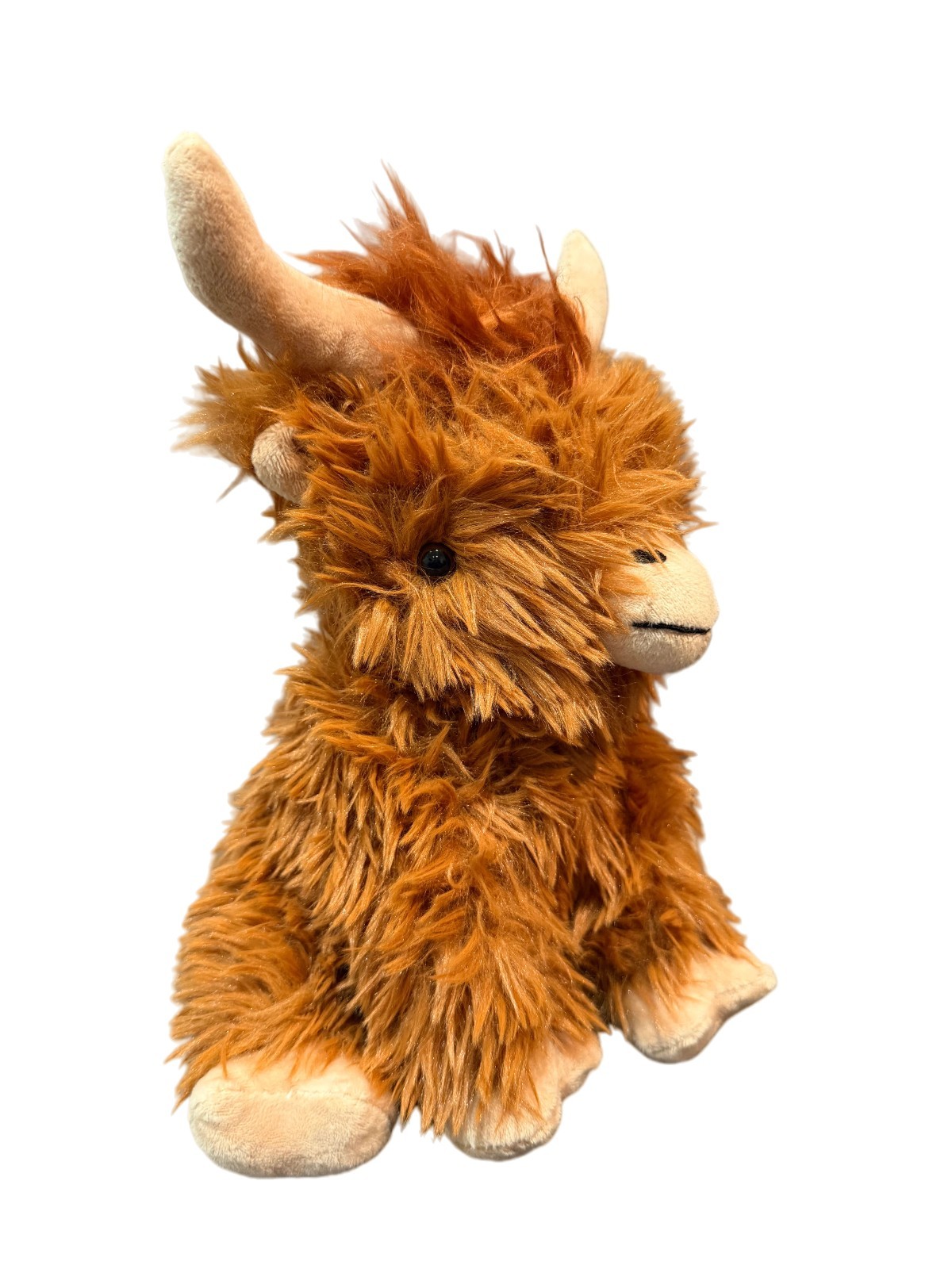 Highland Cow Plush Toy Stuffed Animal Scottish Cattle Fluffy Farm Decor Kids Gif