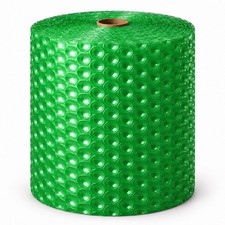 Zoomvalue Green Recycled Bubble Wrap 24" x 125ft - 1/2" Bubbles