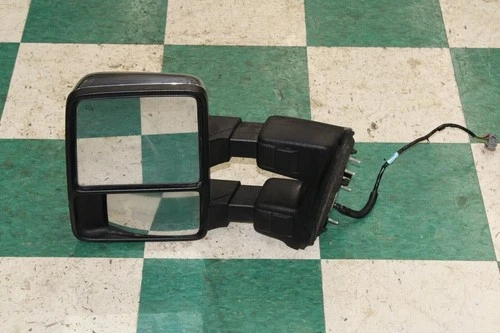 13-16 F250 *DMG* Chrome Cap Driver Side Left LH Power Tow Door Mirror Heated OEM