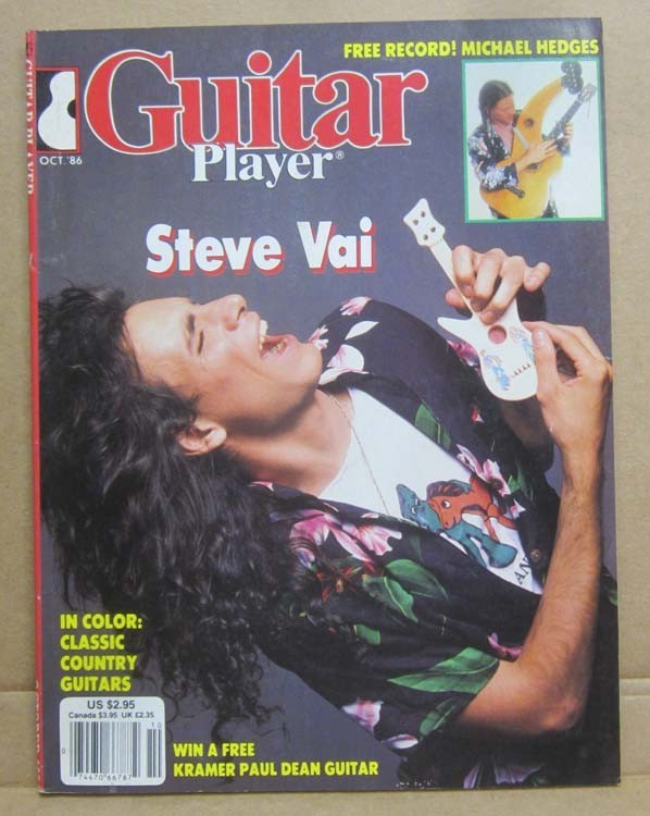 GUITAR PLAYER Magazine..Oct 1986 STEVE VAI COVER, classic country guitars