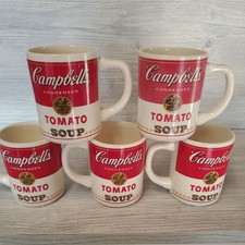 Set of 4 Vintage 1970’s Campbell's Tomato Soup Mug Cup Made In the USA