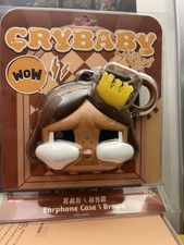 Pop Mart  Crybaby Shiny Shiny Series Earphone Case Brown Crown New in Package