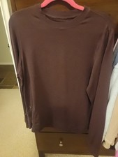 Vuori Ponto Performance Crew Chestnut Heather Pullover Large DreamKnit Mens