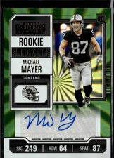 2023 Panini Contenders Rookie Ticket Autographs Michael Mayer #187,AU Auto