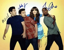 New Girl Deschanel Johnson Greenfield Morris Autograph Signed 11x14 Photo PSA
