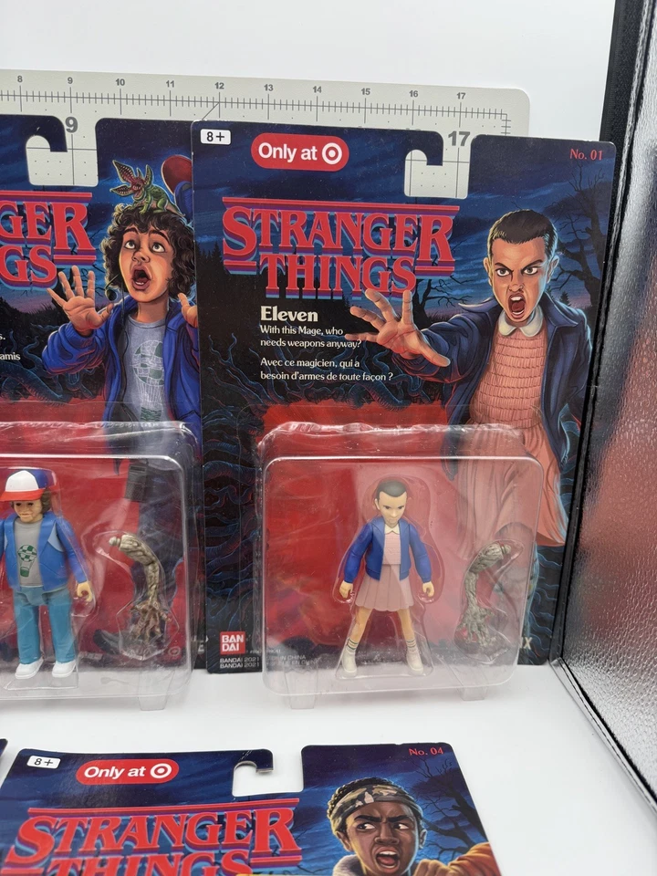 Stranger Things Bandai Full Set of 6 Action Figures Target Exclusive Read Desc - Image 4 of 4