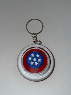 Pocket Shield Spinner Keychain   Stress Relief Fidget Toy with Stylish Design
